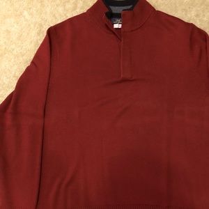 XL Brooks Brothers 346 1/4 Button up sweater. Dark red / Maroon in color.